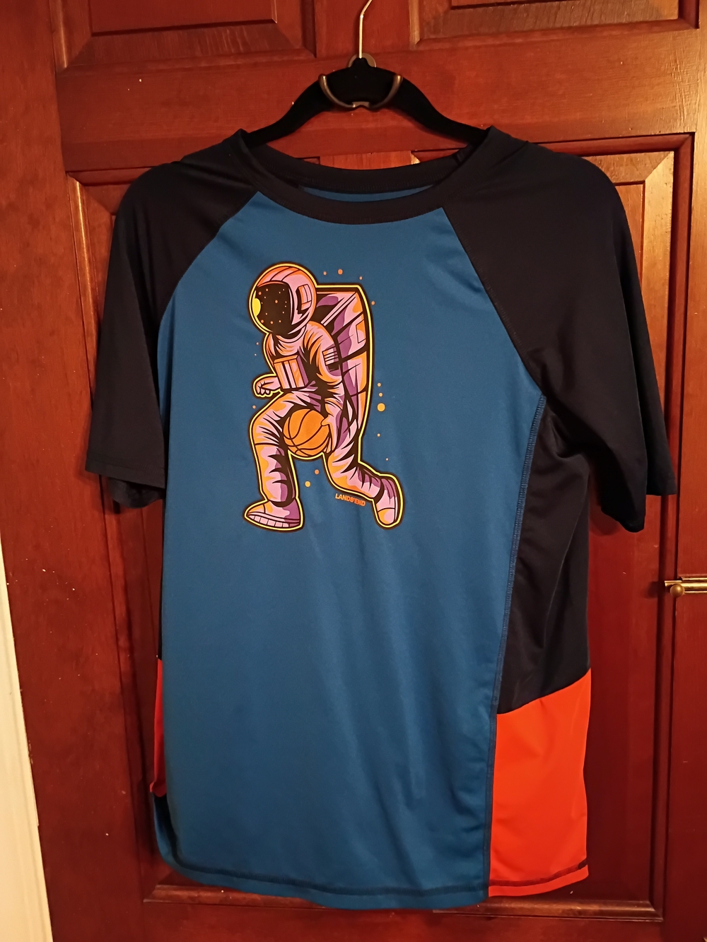 Blue & Navy Astronaut Basketball Lands End Size 18/20